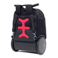 Školská a cestovná taška na kolieskach Nikidom Roller UP Aquarella (19 l), Čierna
