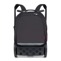 Školská a cestovná taška na kolieskach Nikidom Roller UP Black (19 l) + vlastná potlač