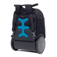 Školská a cestovná taška na kolieskach Nikidom Roller UP Tropic (19 l), Čierna
