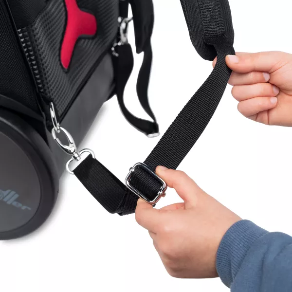 Školská a cestovná taška na kolieskach Nikidom Roller UP Wild Fire (19 l), Čierna