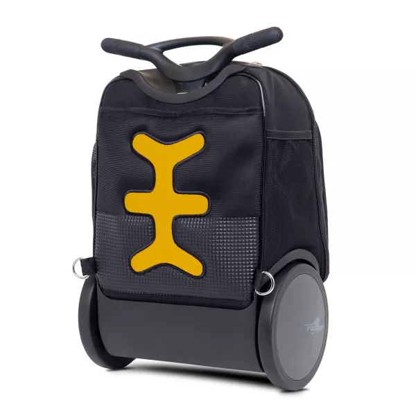 Školská a cestovná taška na kolieskach Nikidom Roller UP Safari (19 l), Čierna