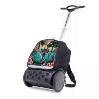 Školská a cestovná taška na kolieskach Nikidom Roller UP Safari (19 l), Čierna