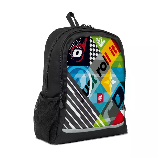 Školní batoh Nikidom Roller RUN Aquarella 15l, Čierna