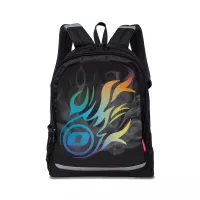 Školní batoh Nikidom Roller RUN Wild Fire, Čierna