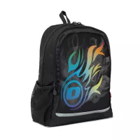 Školní batoh Nikidom Roller RUN Wild Fire, Čierna