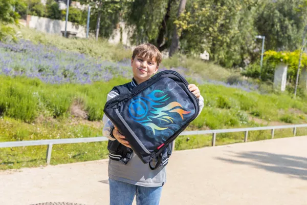 Školní batoh Nikidom Roller RUN Camo 15l, Čierna