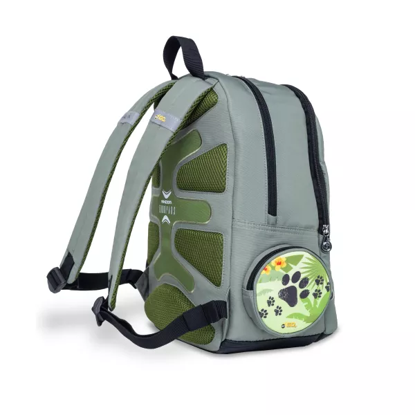 Školský batoh Nikidom Roller GO Rainforest, Šedý