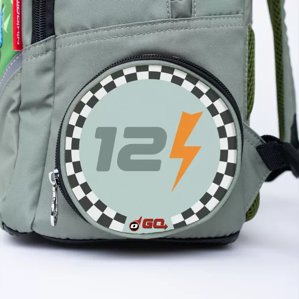 Školský batoh Nikidom Roller GO Race Car, Šedý