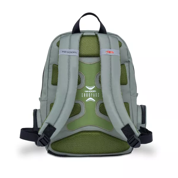 Školský batoh Nikidom Roller GO Race Car, Šedý