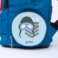 Školský batoh Nikidom Roller GO Drones, Modrý