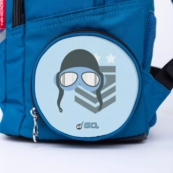 Školský batoh Nikidom Roller GO Drones, Modrý