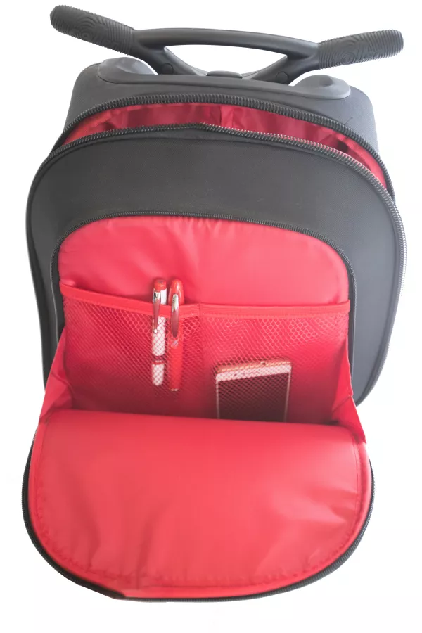 Školská a cestovná taška na kolieskach Nikidom Roller XL Cool Blue